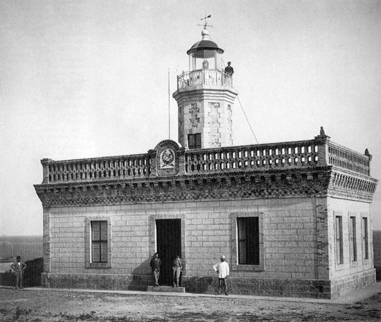 View from the north of Guanica Lighthouse in 1897. At the center is located the seal of the “Real Cuerpo de Ingenieros de Caminos” or Spanish Royal Roads Engineer Corps. (Library of Congress) View from the north of Guanica Lighthouse in 1897. At the center is located the seal of the “Real Cuerpo de Ingenieros de Caminos” or Spanish Royal Roads Engineer Corps. (Library of Congress)